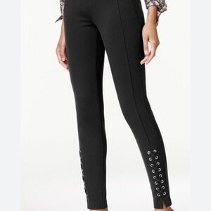Michael Kors Black Lace-Up Detail Women's Pants Size 4